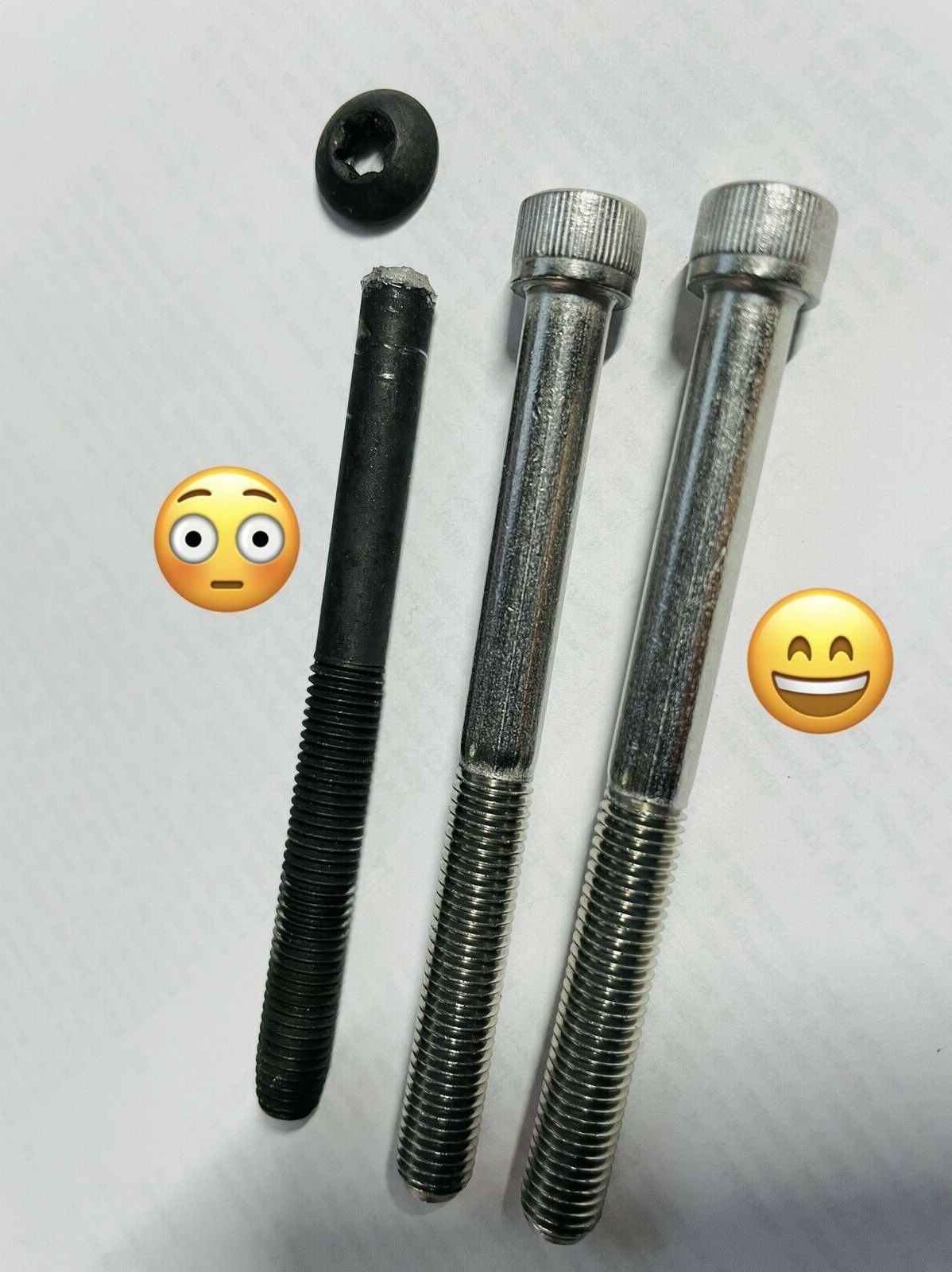 Replacement bolts for Herman Miller Aeron chair armrest